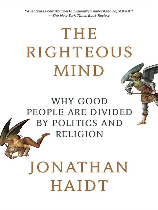 Title details for The Righteous Mind by Jonathan Haidt - Wait list